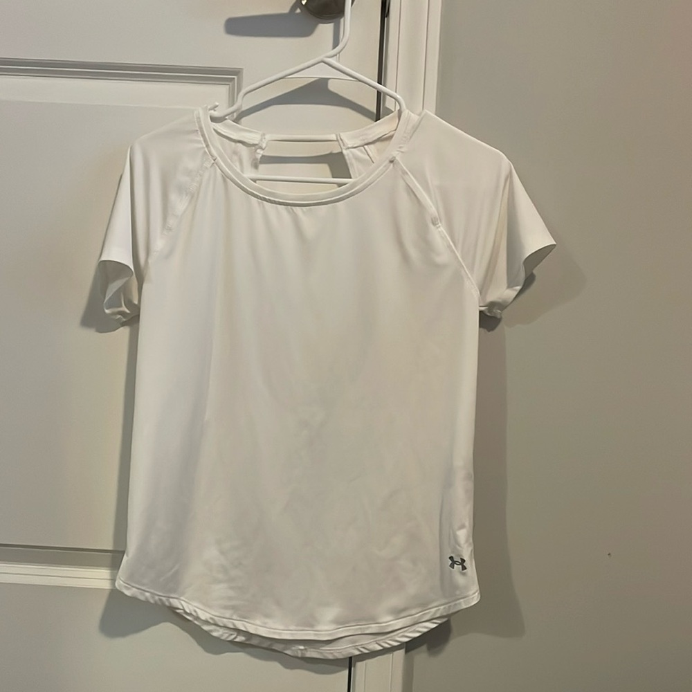 White athletic shirt